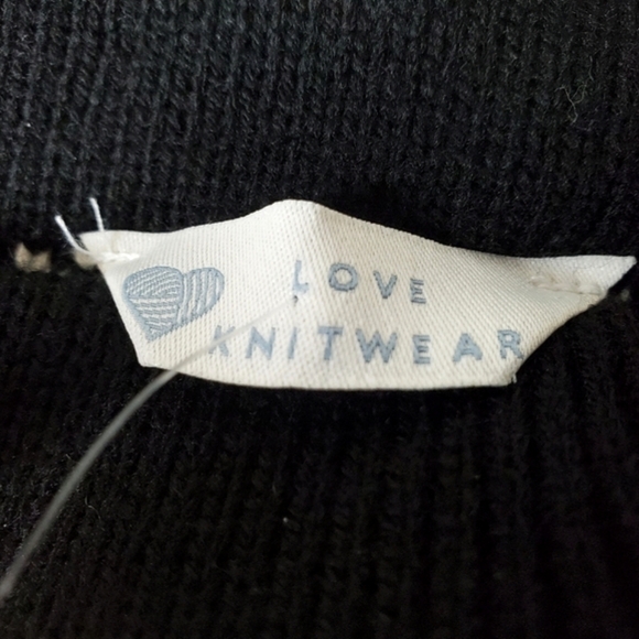 BHS Love Knitwear Wmns Black/White Fitted Diamond Knit Pencil Skirt NWT - Picture 8 of 11